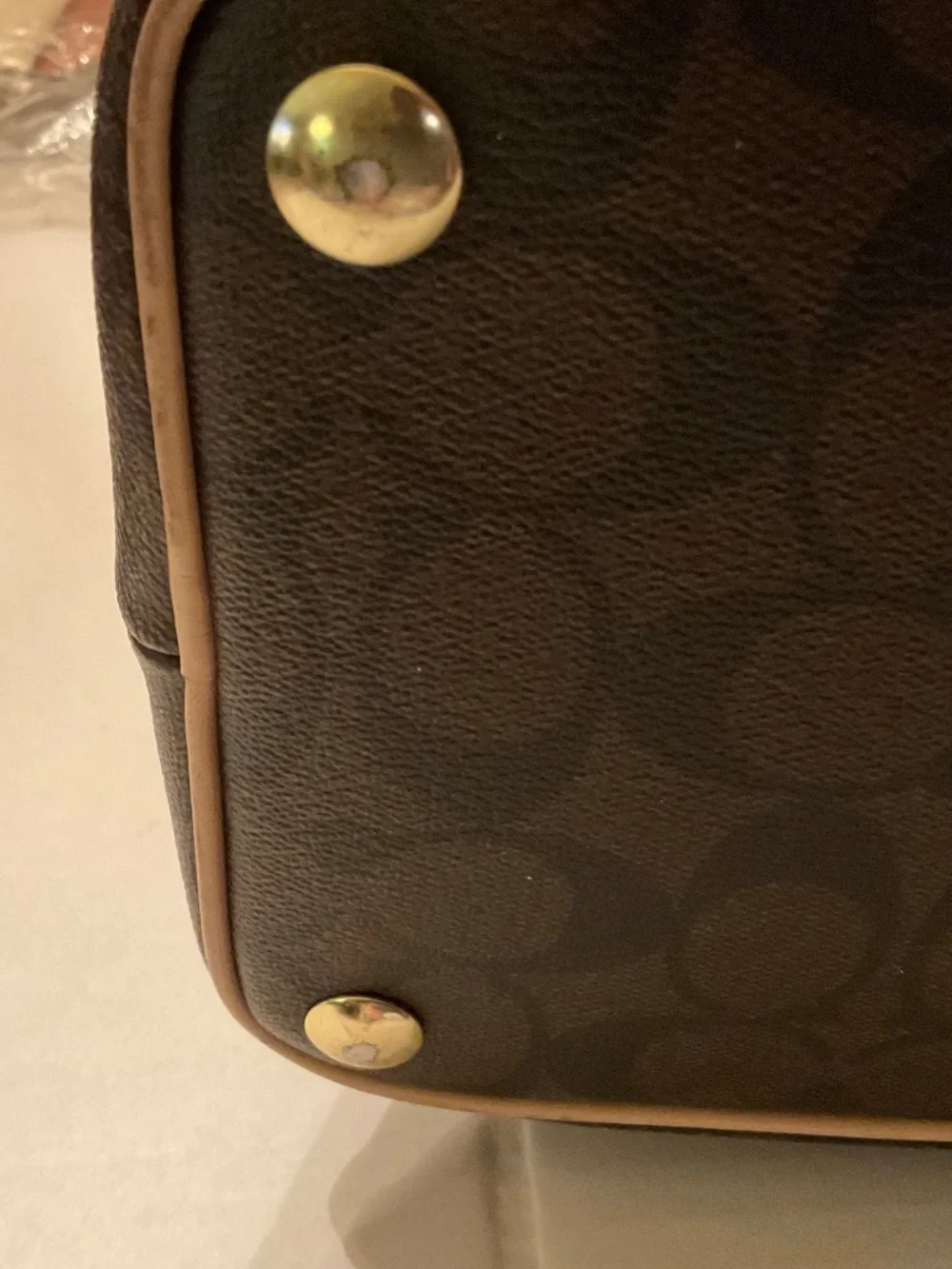 Coach F26184 Signature Peyton Cora Domed Satchel bag - Picture 4 of 12